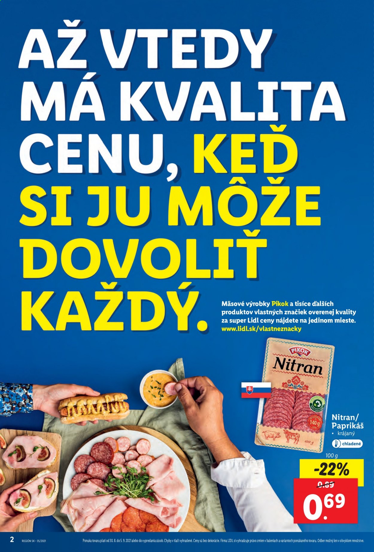Leták Lidl - 30.8.2021 - 5.9.2021. Strana 2