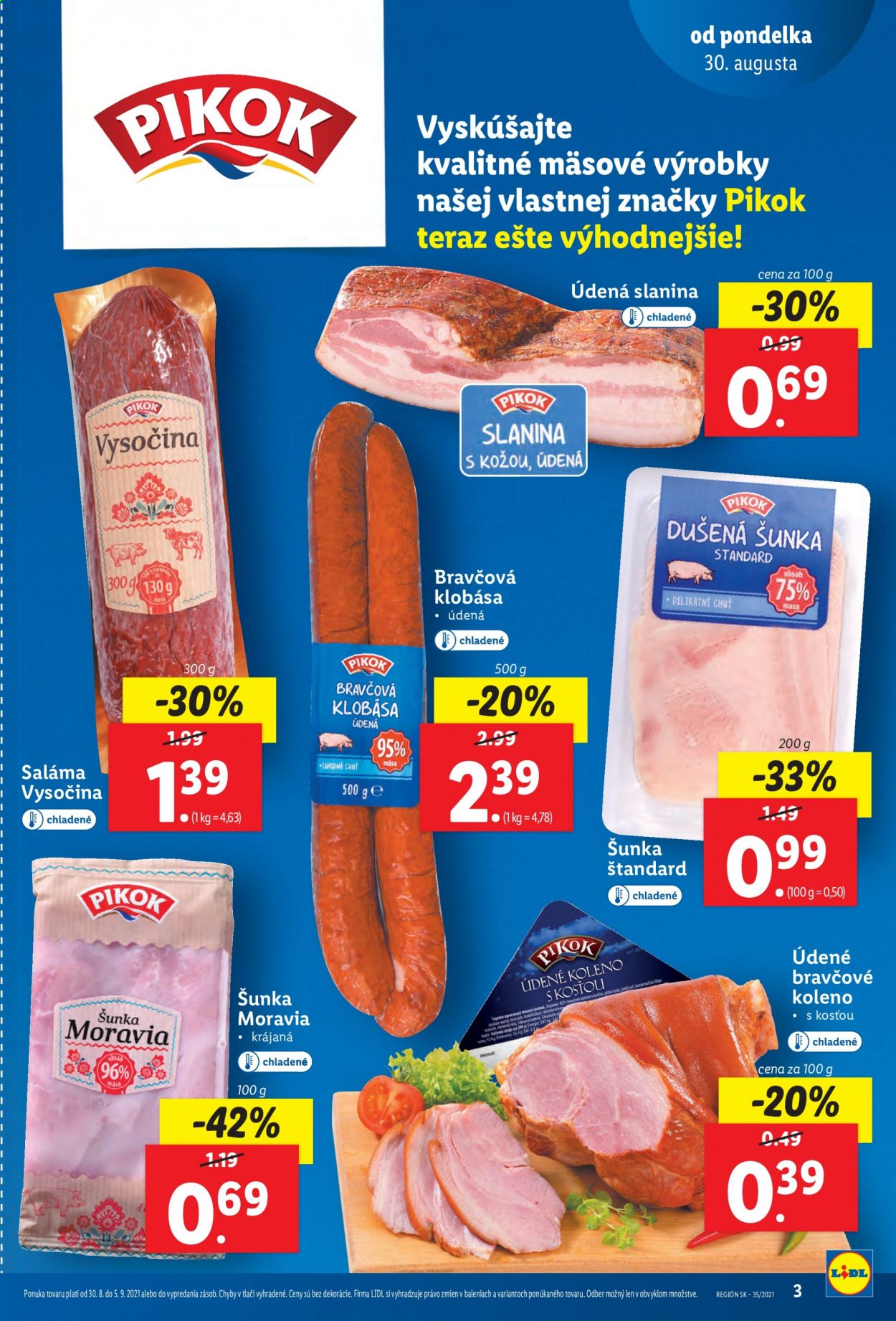 Leták Lidl - 30.8.2021 - 5.9.2021. Strana 3