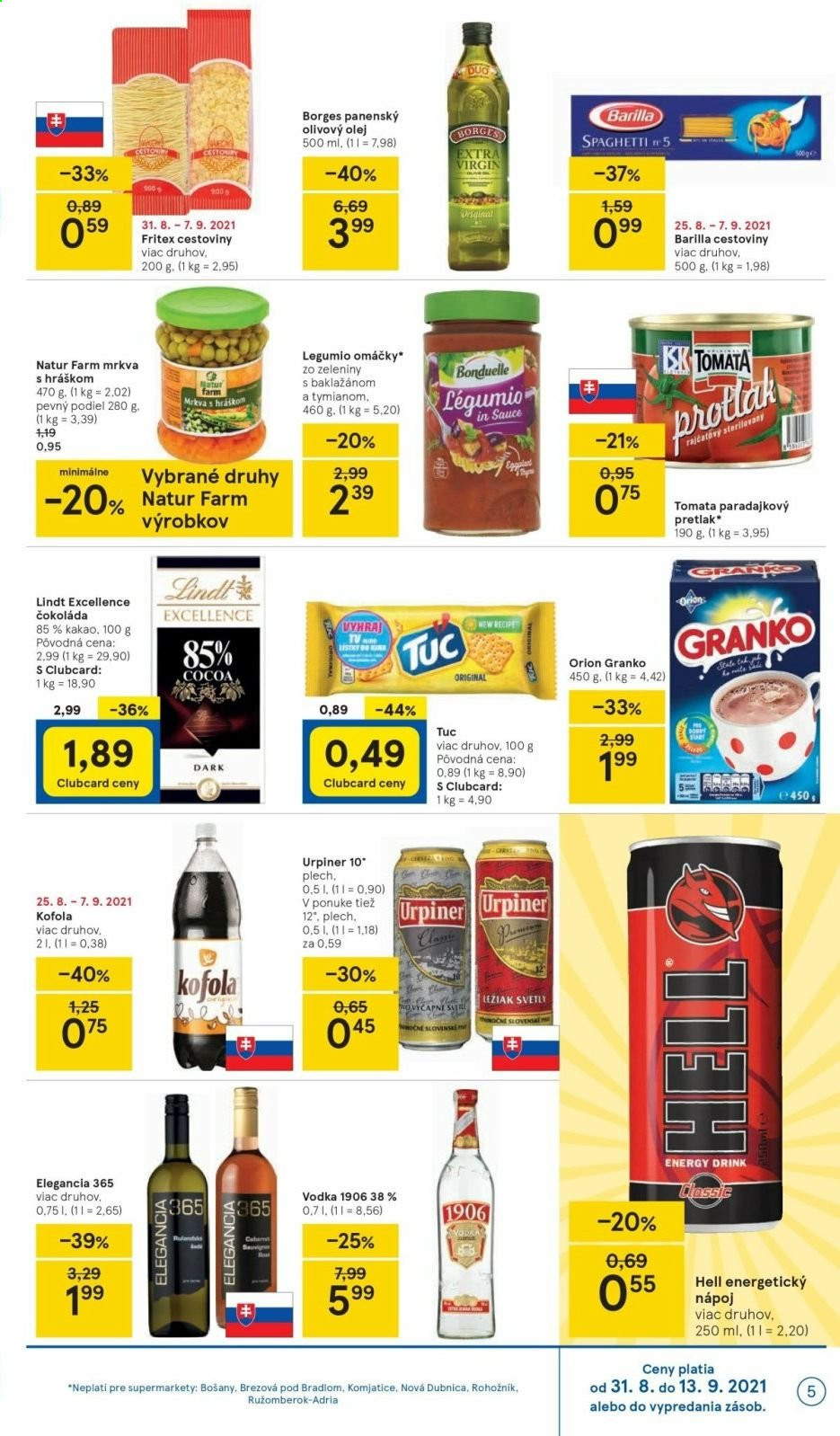 Leták TESCO supermarket - 31.8.2021 - 7.9.2021. Strana 5