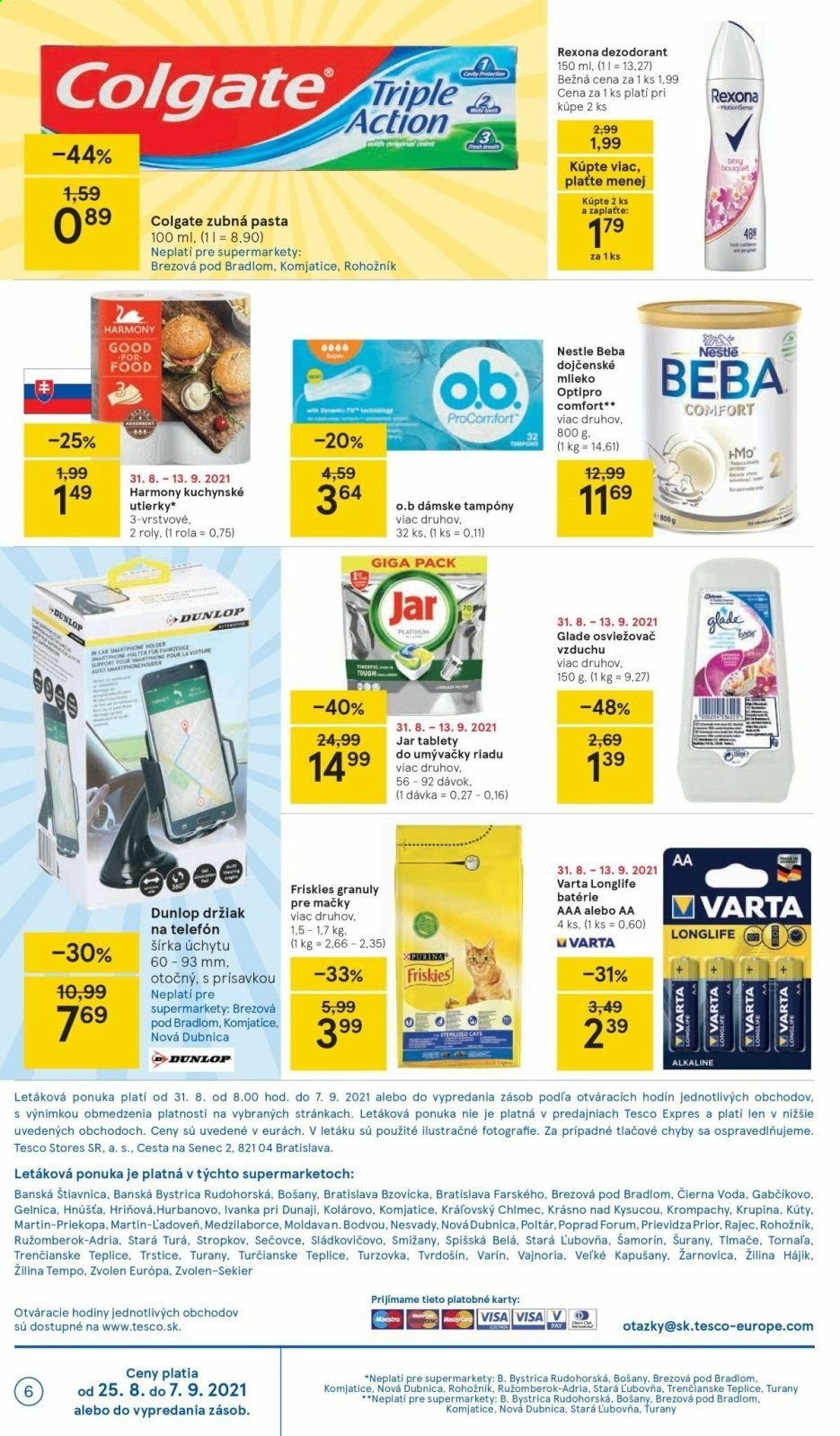 Leták TESCO supermarket - 31.8.2021 - 7.9.2021. Strana 6