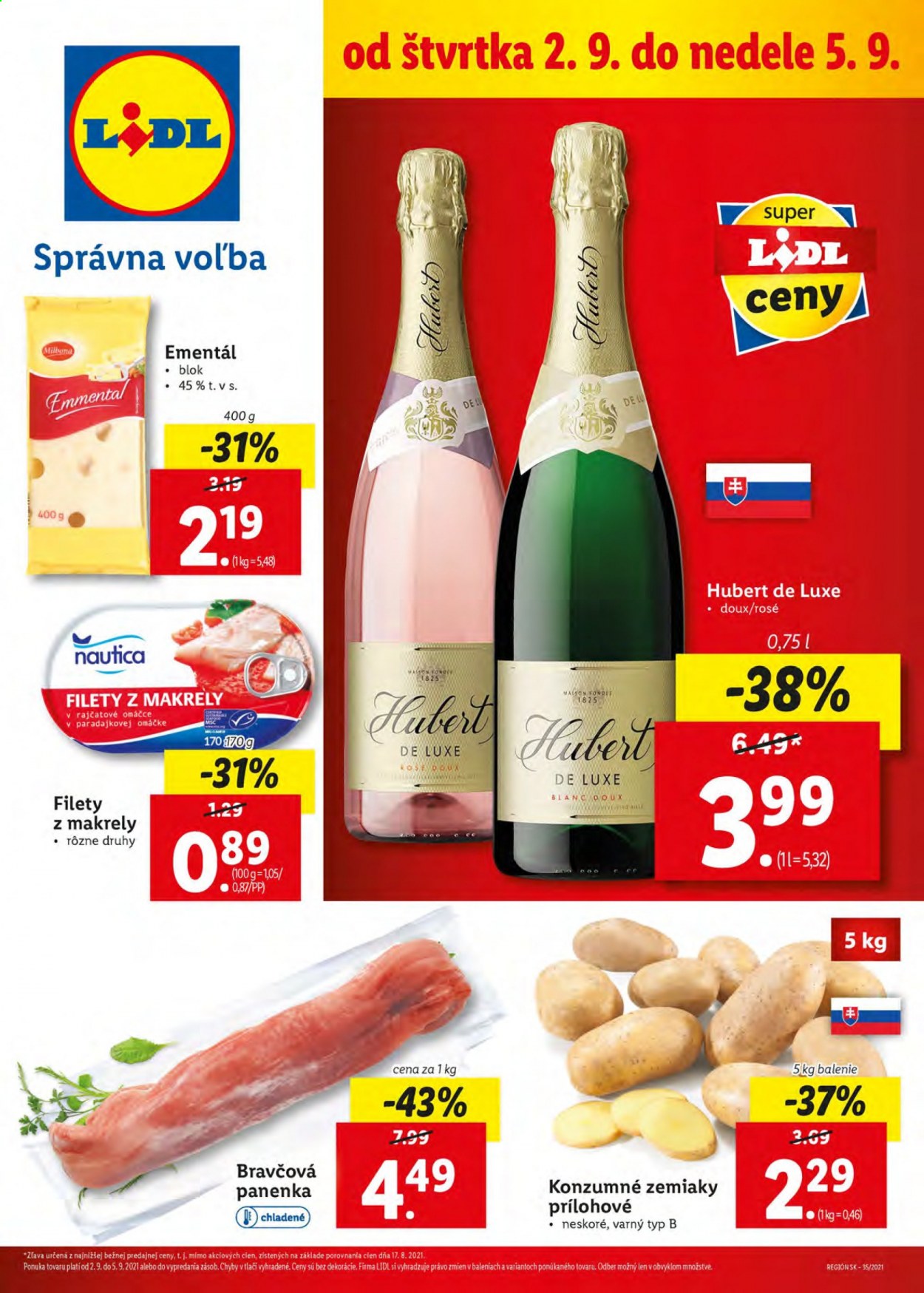 Leták Lidl - 2.9.2021 - 5.9.2021. Strana 1