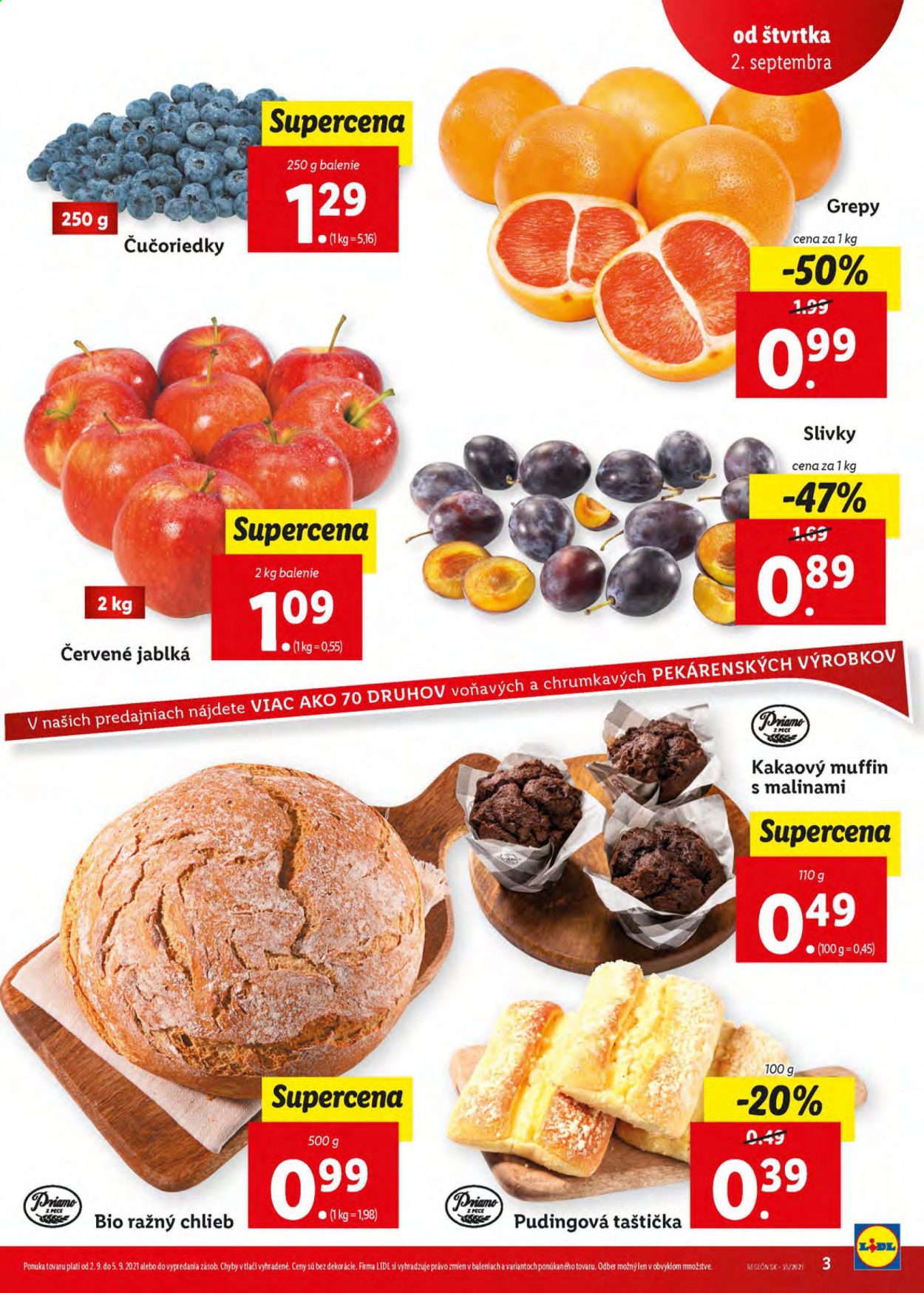 Leták Lidl - 2.9.2021 - 5.9.2021. Strana 3