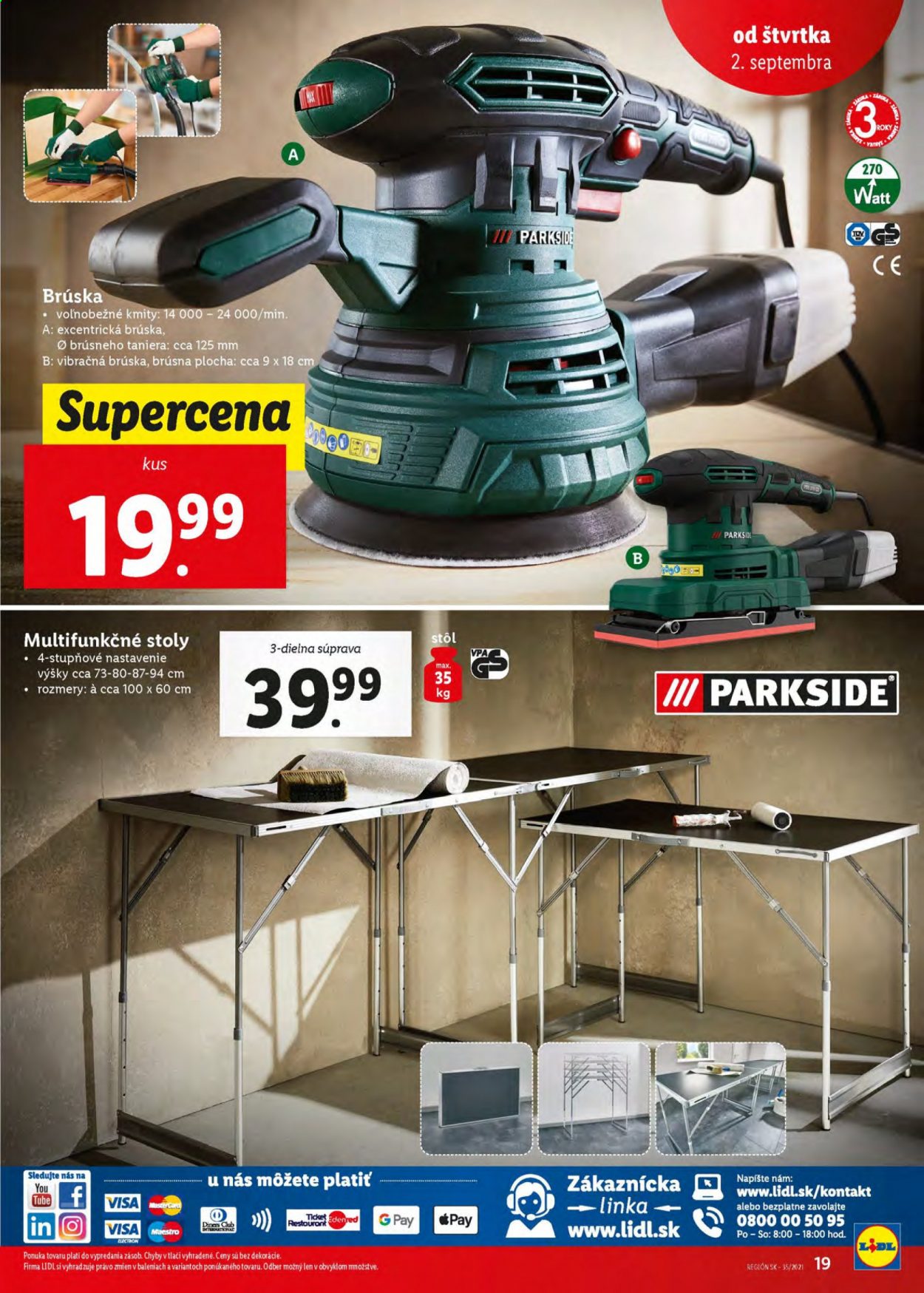 Leták Lidl - 2.9.2021 - 5.9.2021. Strana 19