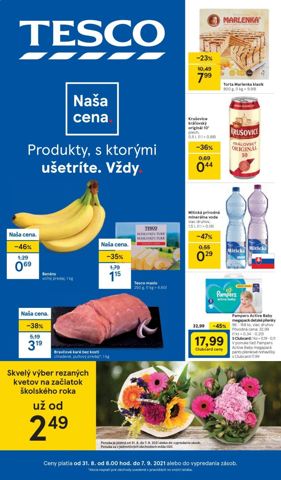 Leták TESCO - 31.8.2021 - 7.9.2021. Strana 1