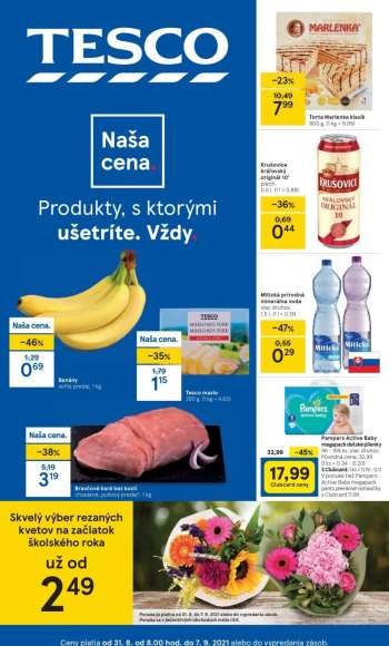 Leták TESCO - 30.8.2021 - 7.9.2021.