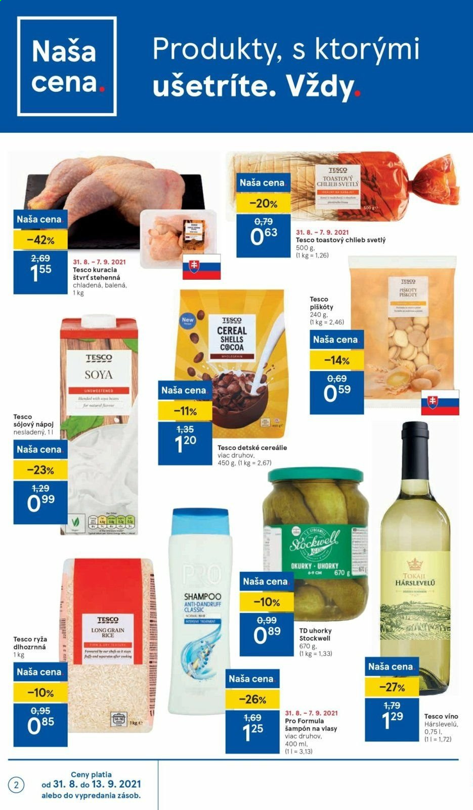 Leták TESCO - 31.8.2021 - 7.9.2021. Strana 2