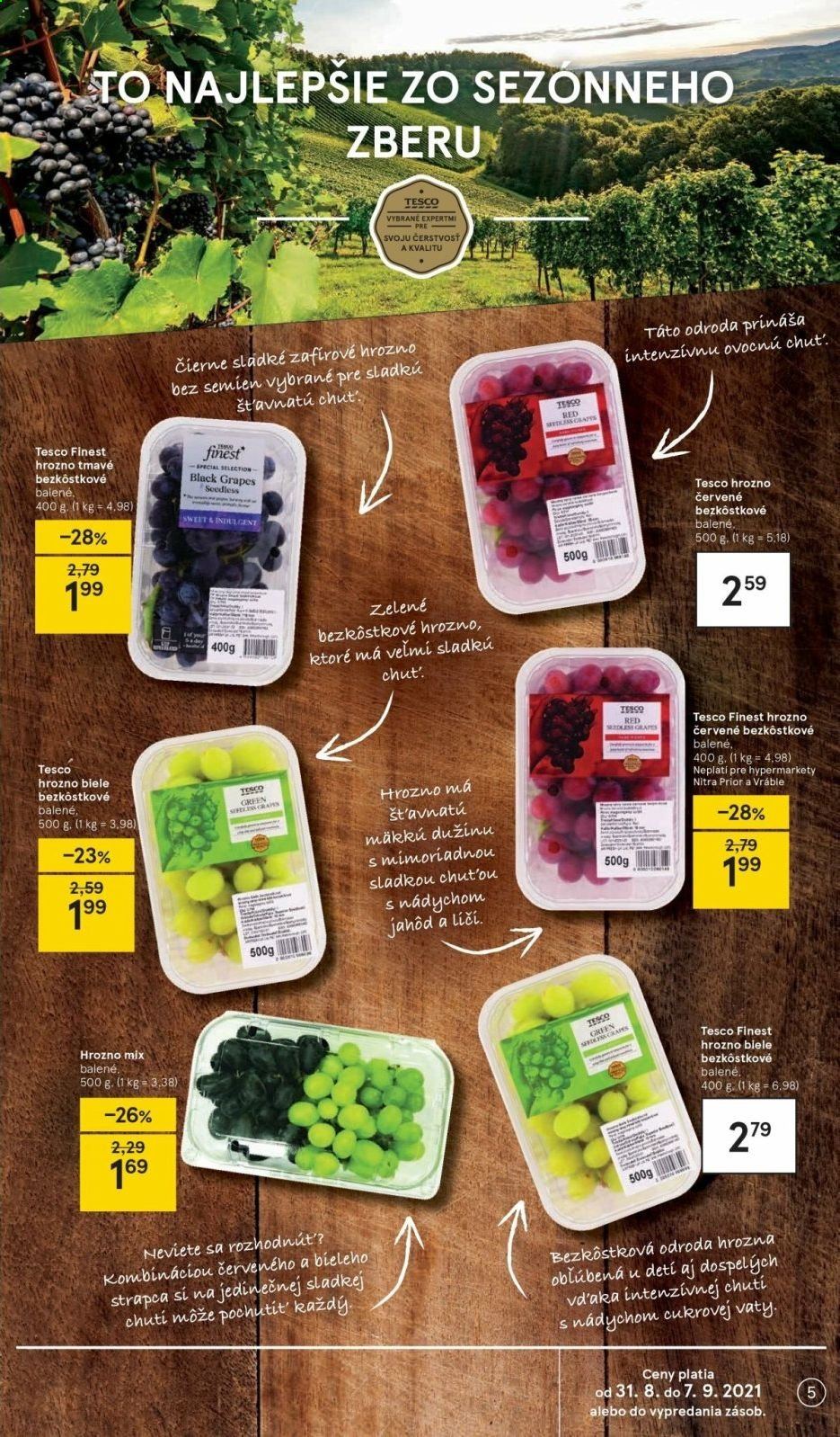 Leták TESCO - 31.8.2021 - 7.9.2021. Strana 5
