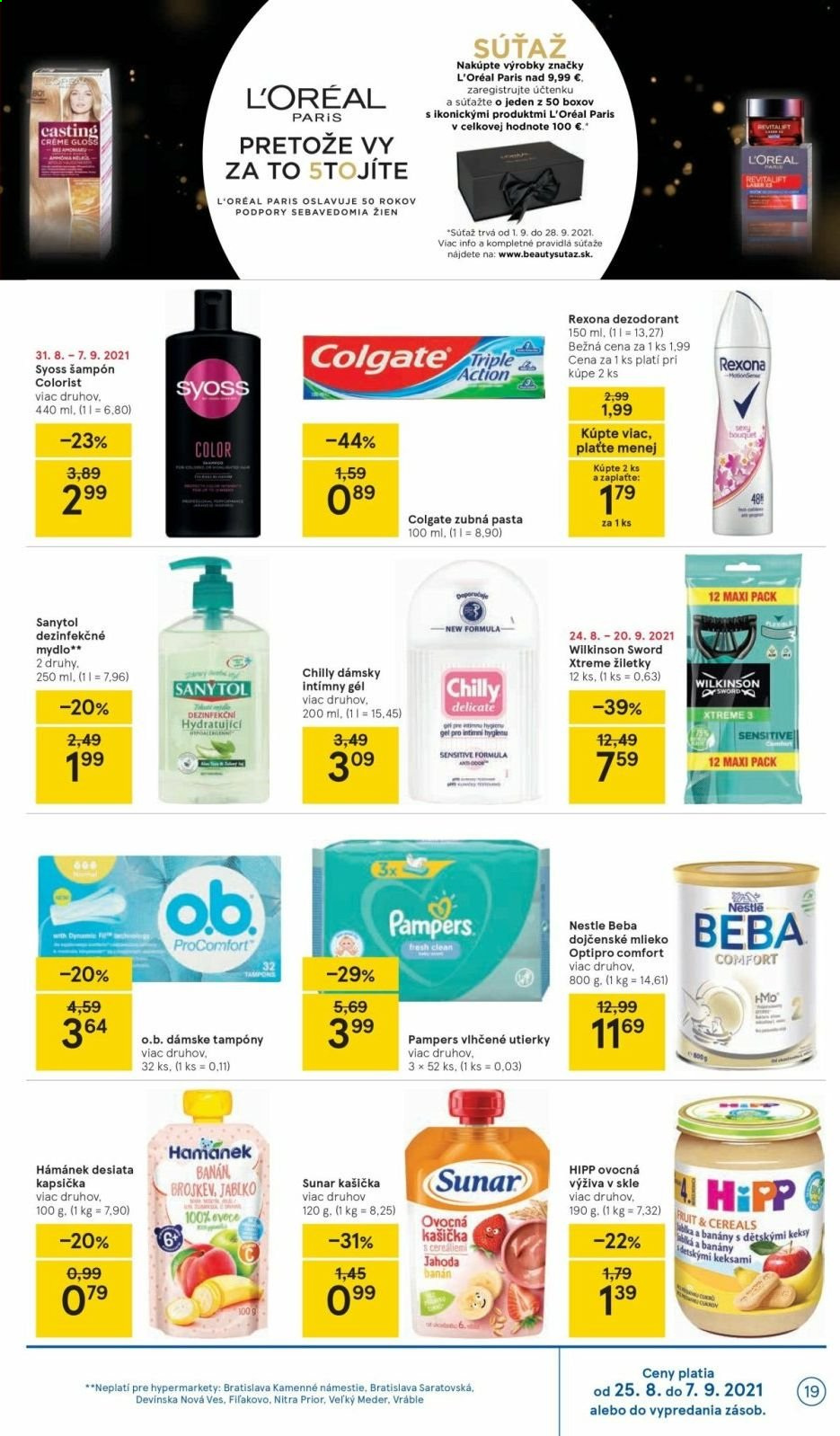 Leták TESCO - 31.8.2021 - 7.9.2021. Strana 19