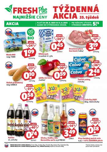 Leták FRESH - 30.8.2021 - 5.9.2021.