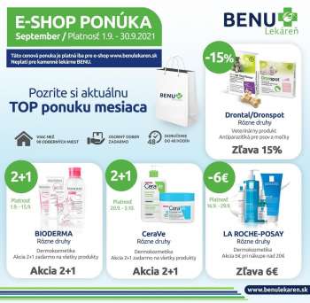 Leták BENU Lekáreň - 1.9.2021 - 30.9.2021.