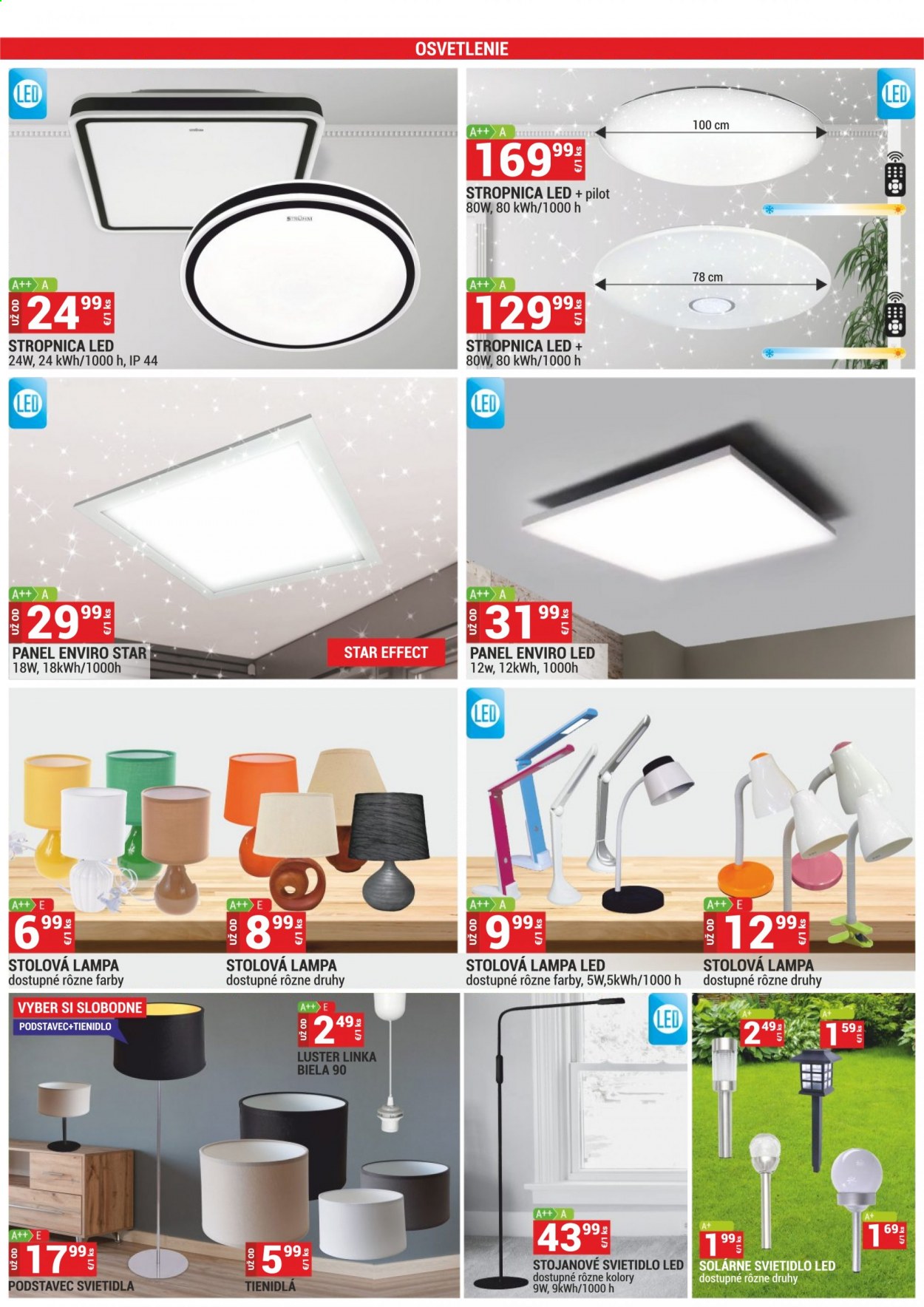 thumbnail - Leták Merkury Market - 2.9.2021 - 30.9.2021 - Produkty v akcii - Pilot, tienidlo, luster, lampa, svietidlo, stolná lampička, stropné svietidlo, solárne svietidlo. Strana 21.