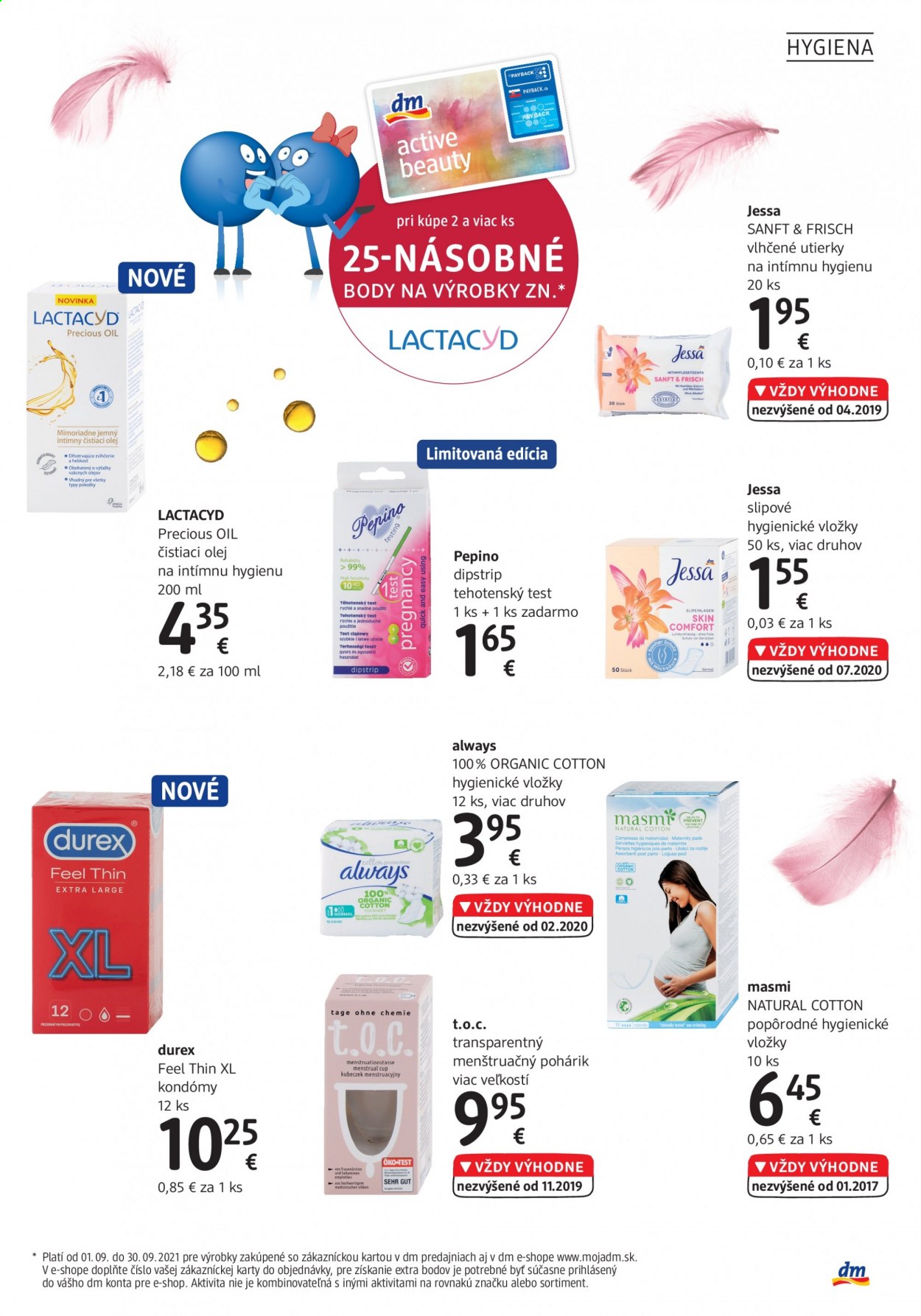 Leták dm drogerie - 1.9.2021 - 30.9.2021. Strana 19