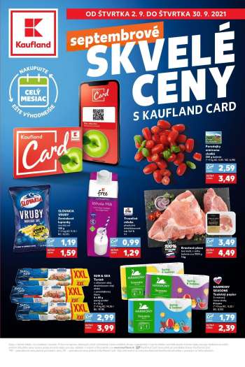 Leták Kaufland - 1.9.2021 - 30.9.2021.