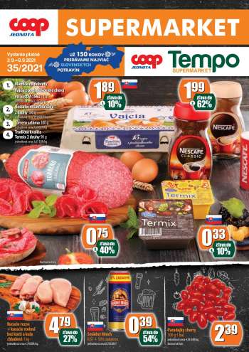 Leták COOP Jednota - 2.9.2021 - 8.9.2021.