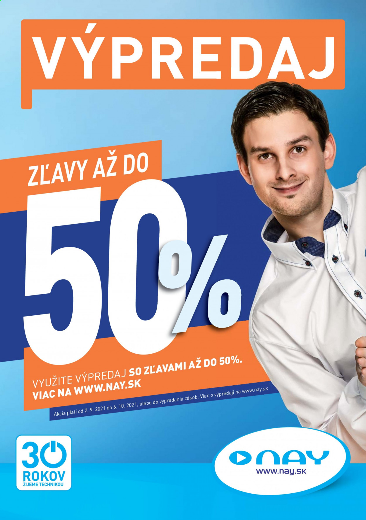 Leták NAY Elektrodom - 2.9.2021 - 6.10.2021. Strana 1