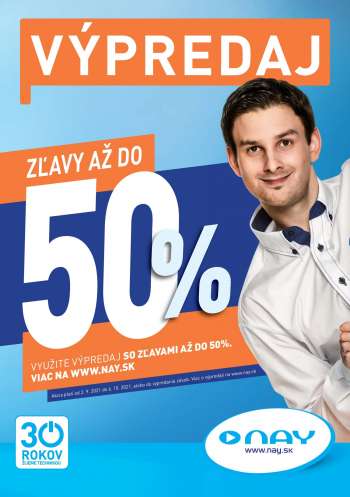 Leták NAY Elektrodom - 2.9.2021 - 6.10.2021.