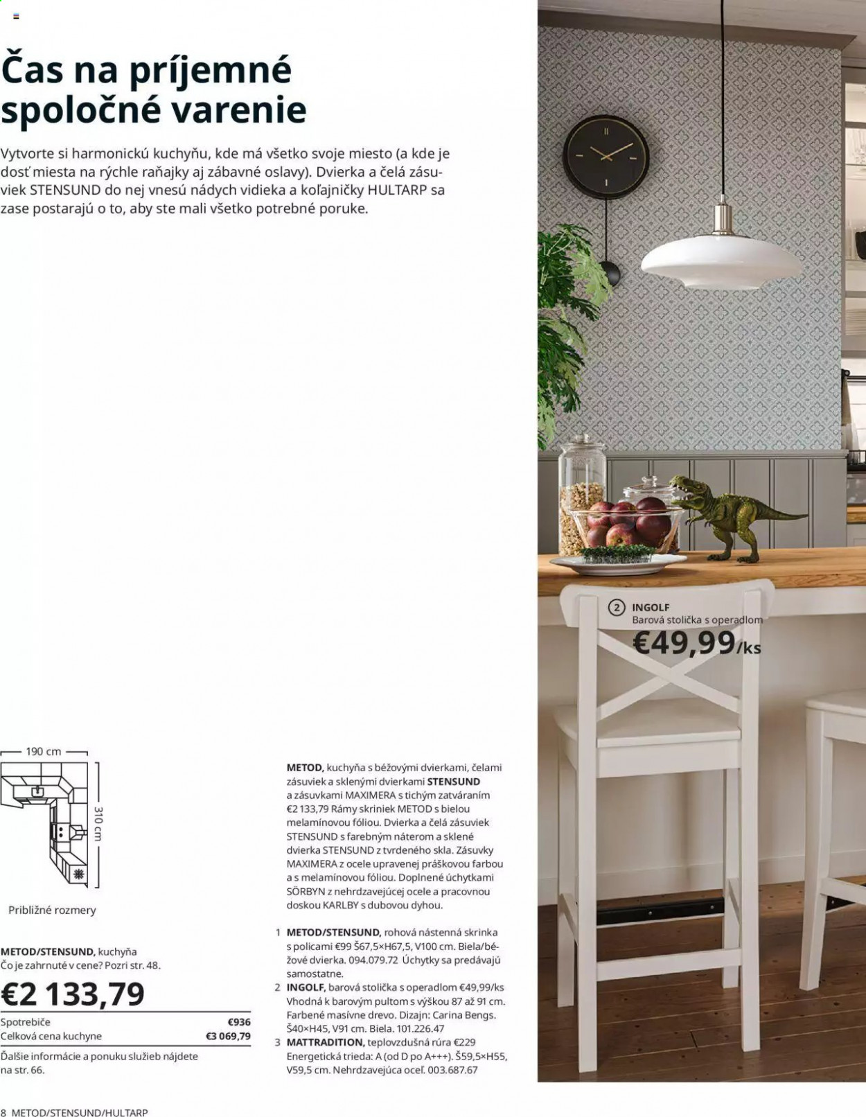 thumbnail - Leták IKEA - 3.9.2021 - 30.9.2021 - Produkty v akcii - Metod, barová stolička, stolička, skriňa. Strana 8.