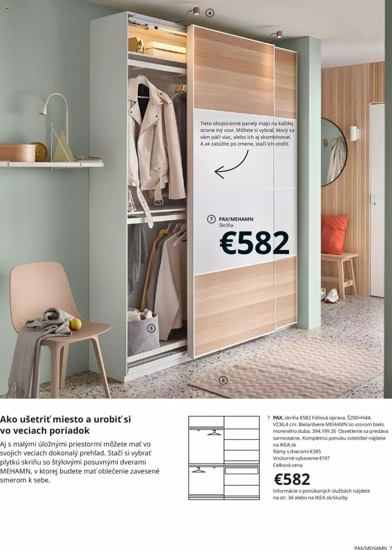 thumbnail - Leták IKEA - 3.9.2021 - 30.9.2021 - Produkty v akcii - skriňa, Pax, svietidlo. Strana 7.