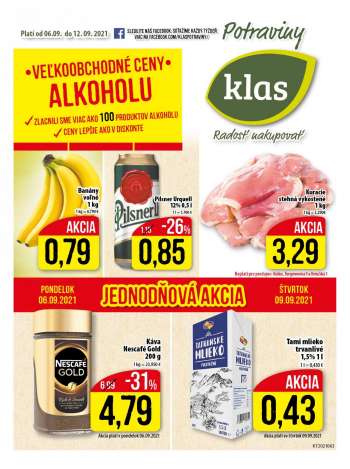 Leták Klas - 6.9.2021 - 12.9.2021.