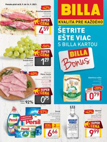 Leták Billa - 8.9.2021 - 14.9.2021.