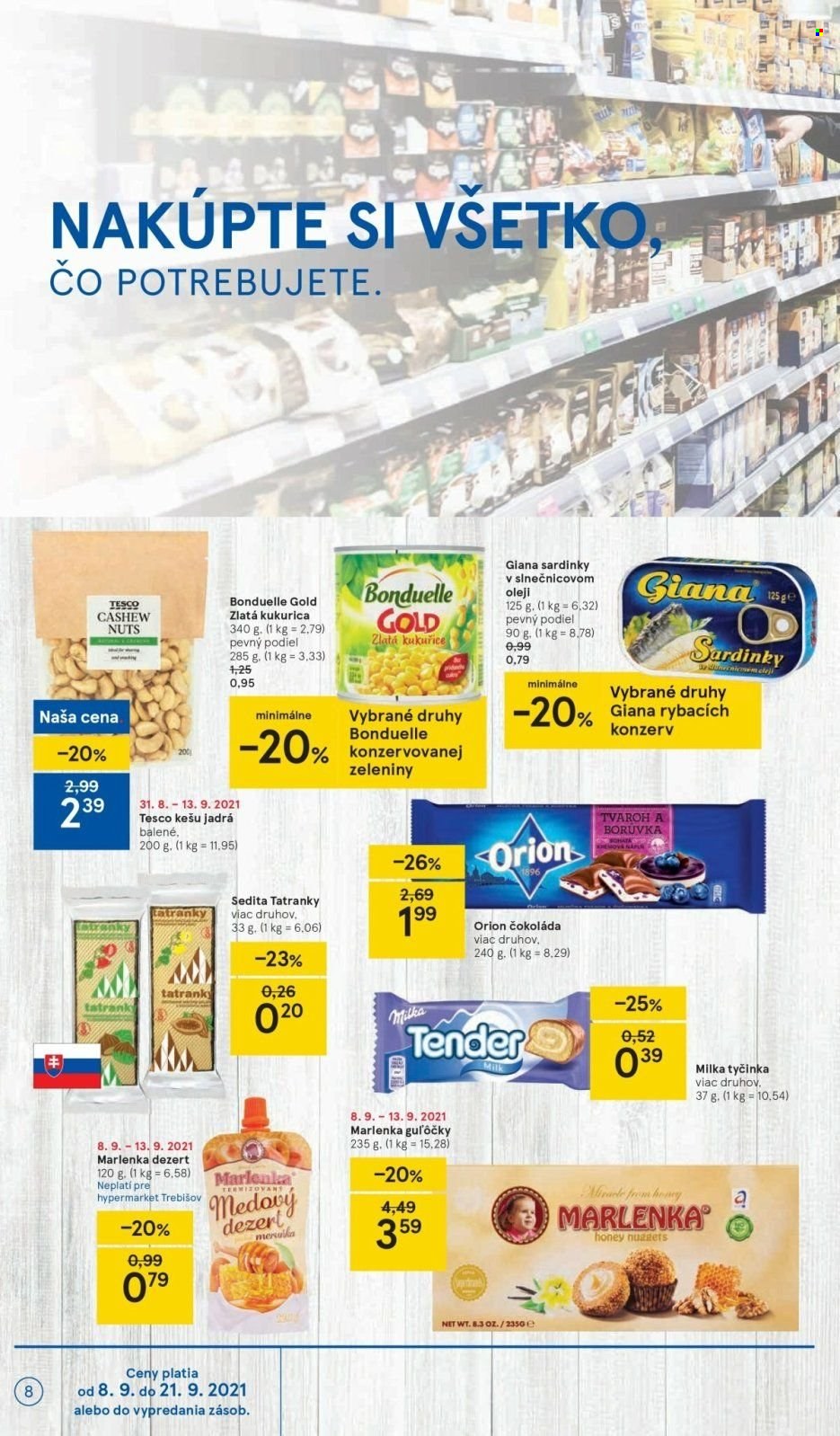 Leták TESCO - 8.9.2021 - 13.9.2021. Strana 8