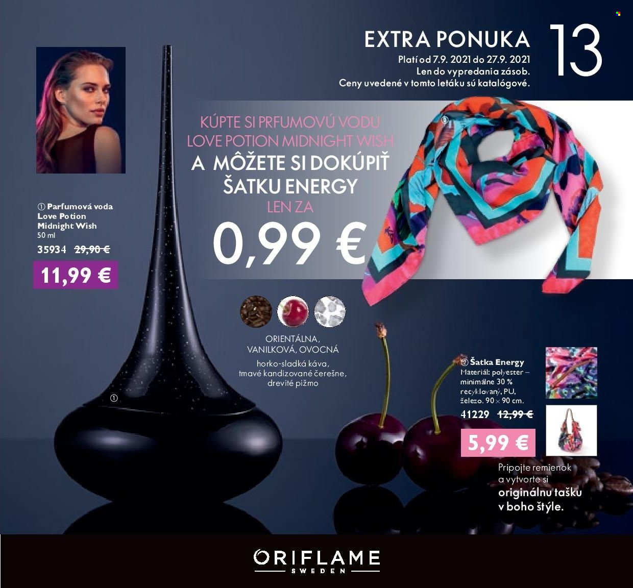 Leták Oriflame - 7.9.2021 - 27.9.2021. Strana 1