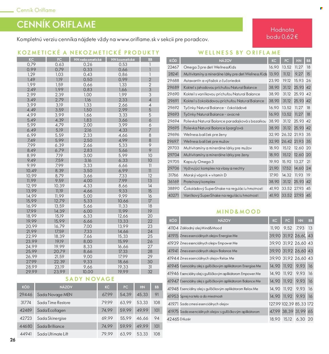 Leták Oriflame - 7.9.2021 - 27.9.2021. Strana 26
