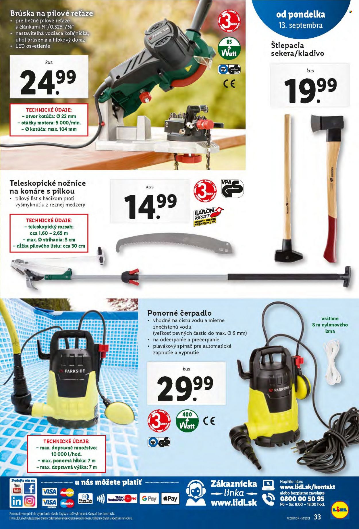 Leták Lidl - 13.9.2021 - 19.9.2021. Strana 33