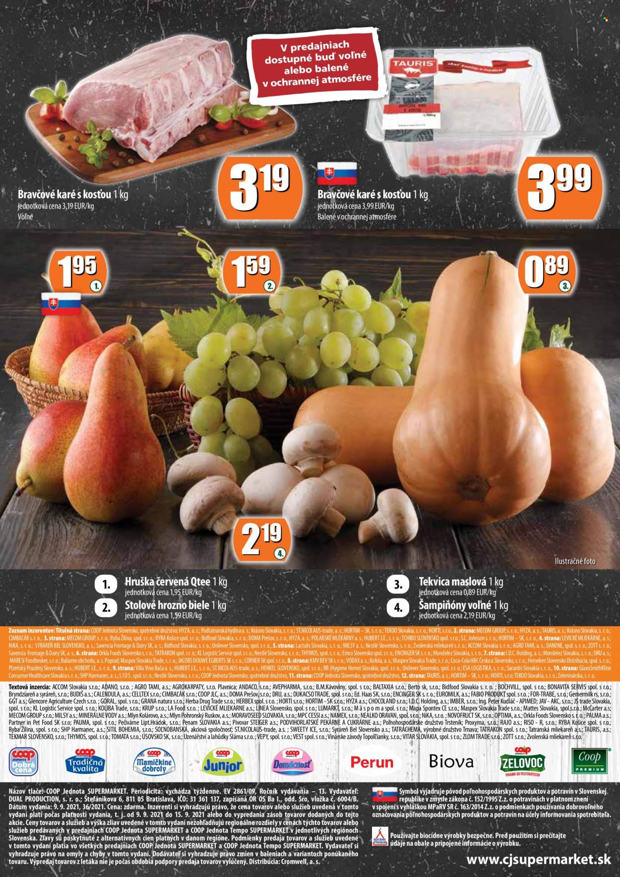Leták COOP Jednota - 9.9.2021 - 15.9.2021. Strana 12