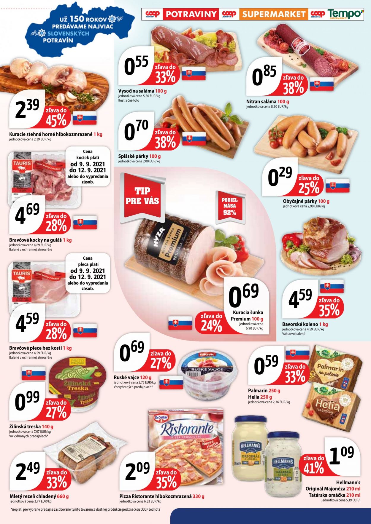 Leták COOP Jednota - 9.9.2021 - 22.9.2021. Strana 2