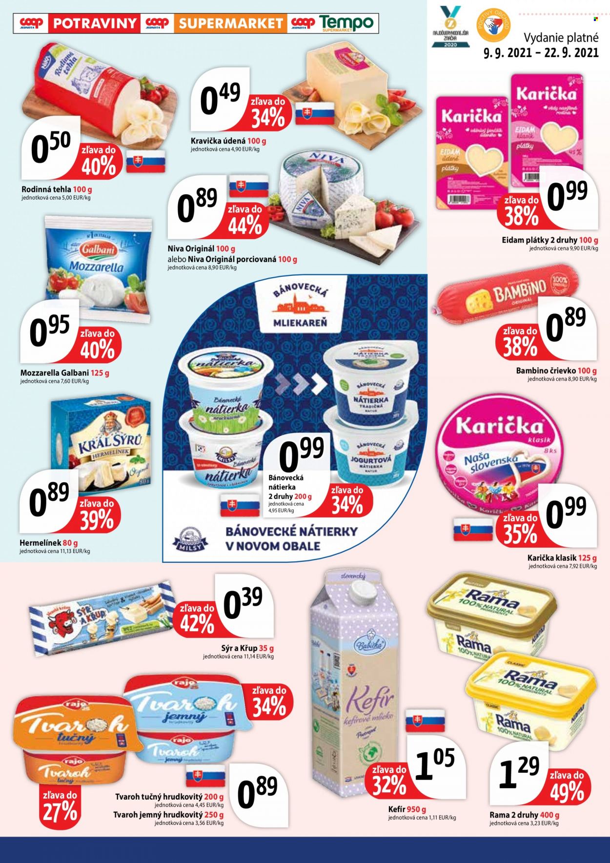Leták COOP Jednota - 9.9.2021 - 22.9.2021. Strana 3