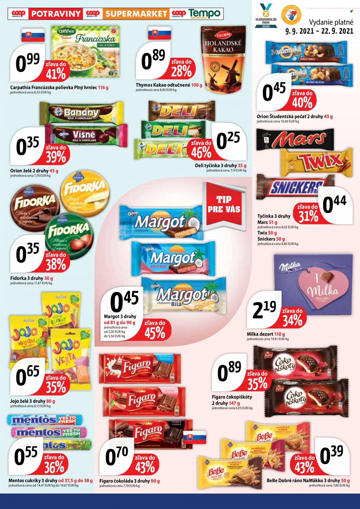 Leták COOP Jednota - 9.9.2021 - 22.9.2021. Strana 5