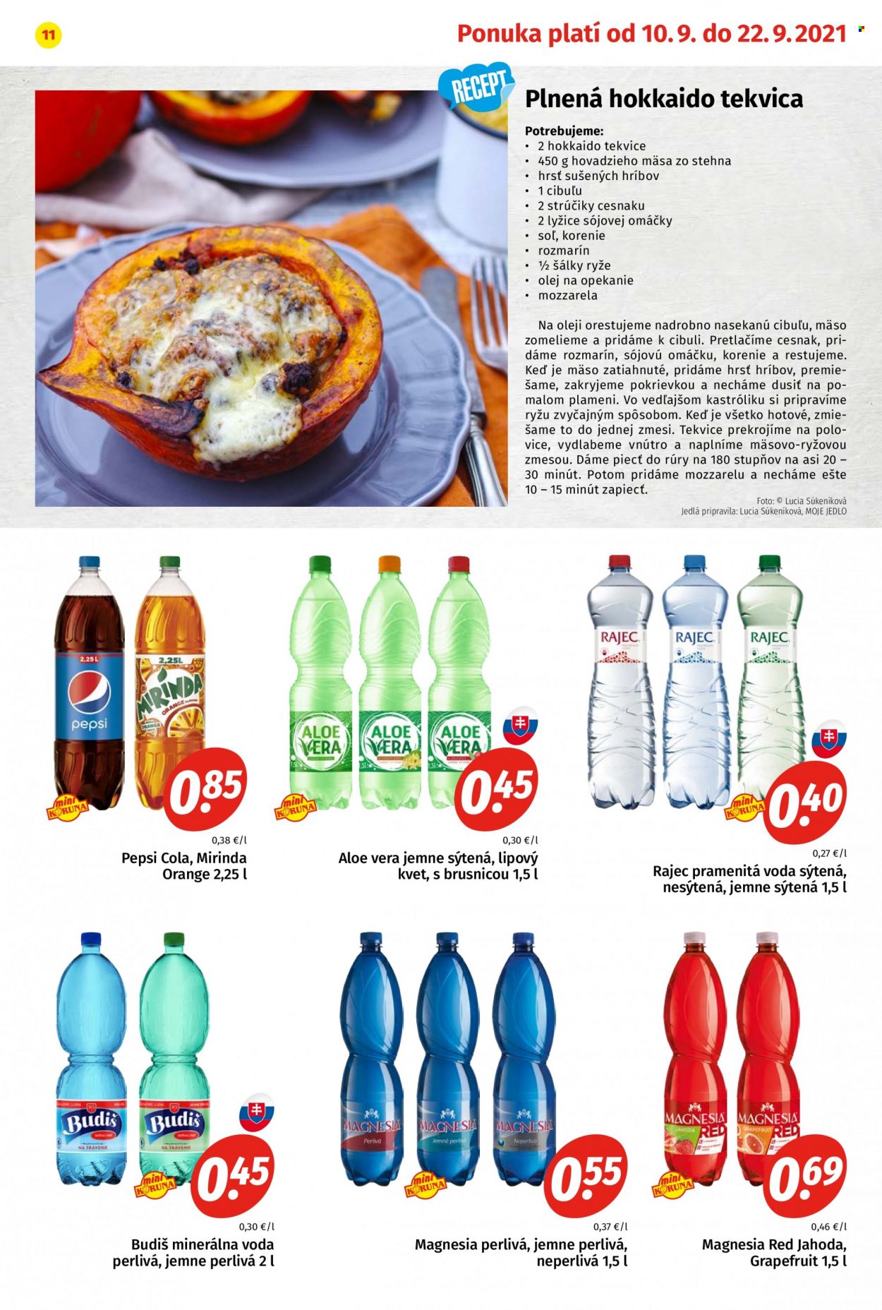 Leták Potraviny KORUNA - 10.9.2021 - 22.9.2021. Strana 11