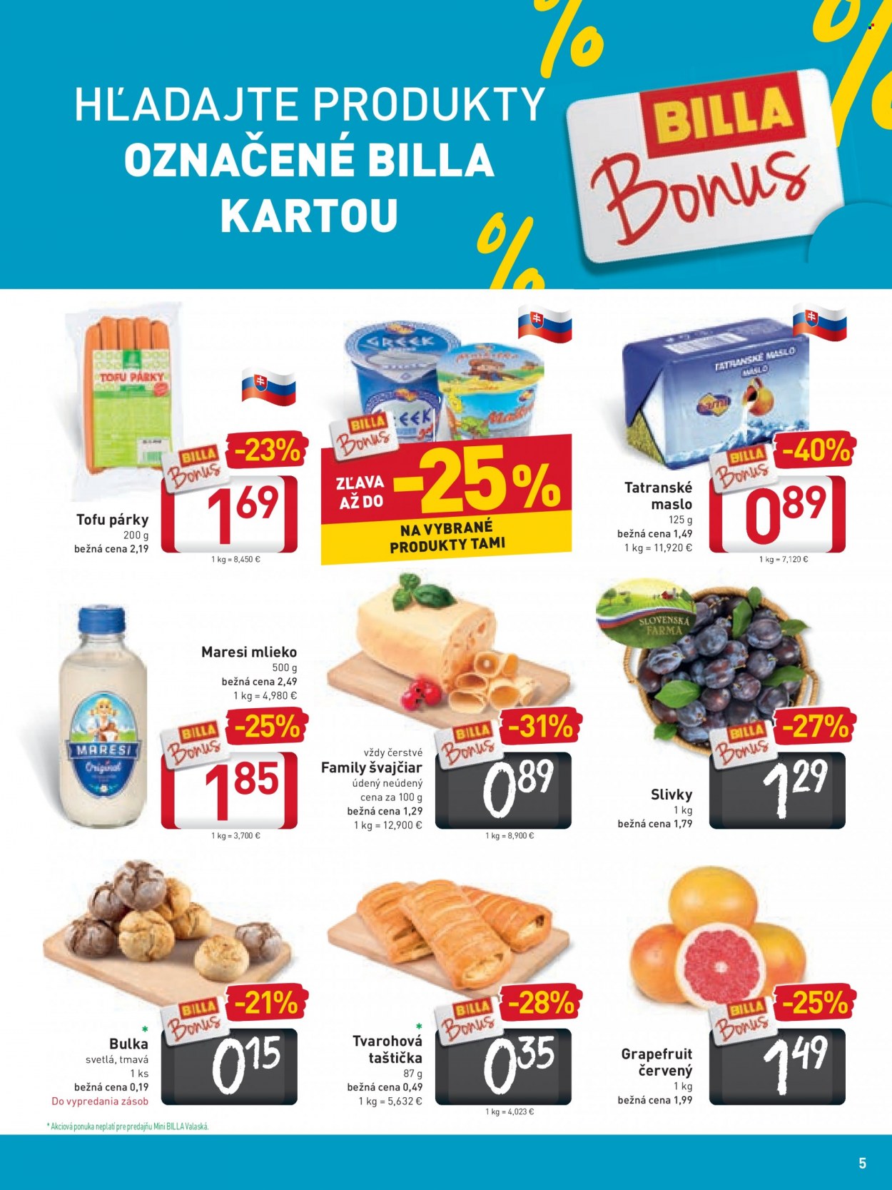 Leták Billa - 16.9.2021 - 21.9.2021. Strana 5