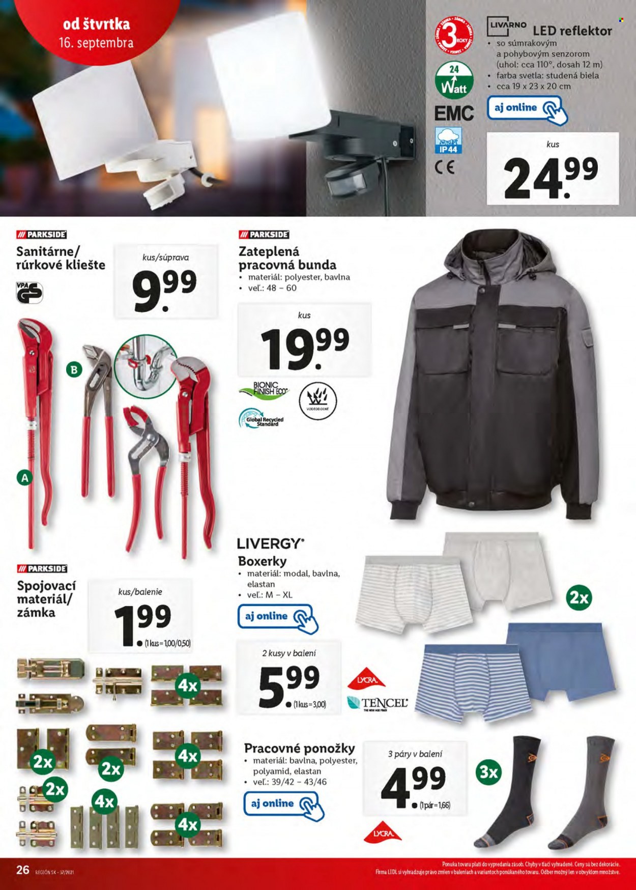 Leták Lidl - 16.9.2021 - 19.9.2021. Strana 26