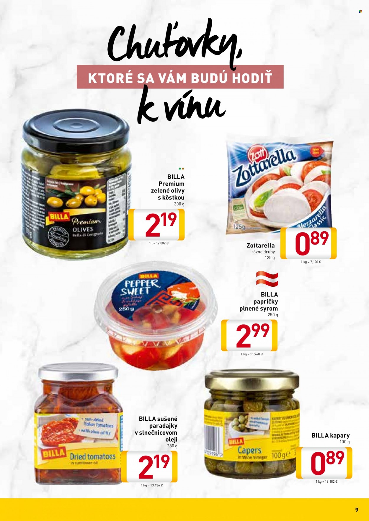 Leták Billa - 13.9.2021 - 3.10.2021. Strana 9