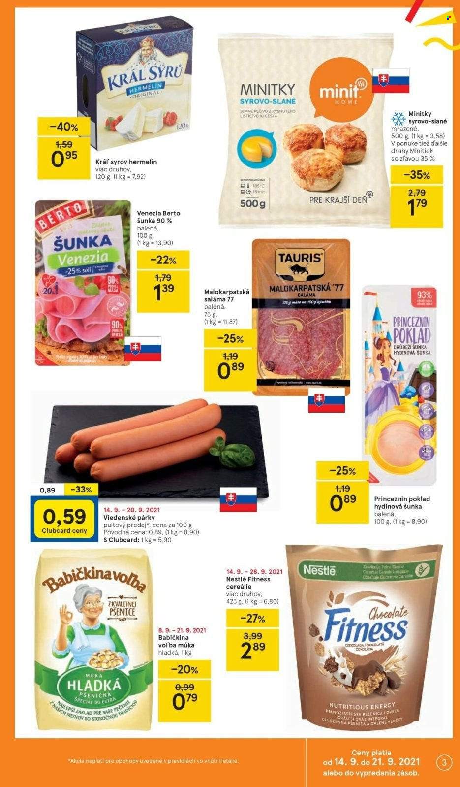 Leták TESCO - 14.9.2021 - 21.9.2021. Strana 3