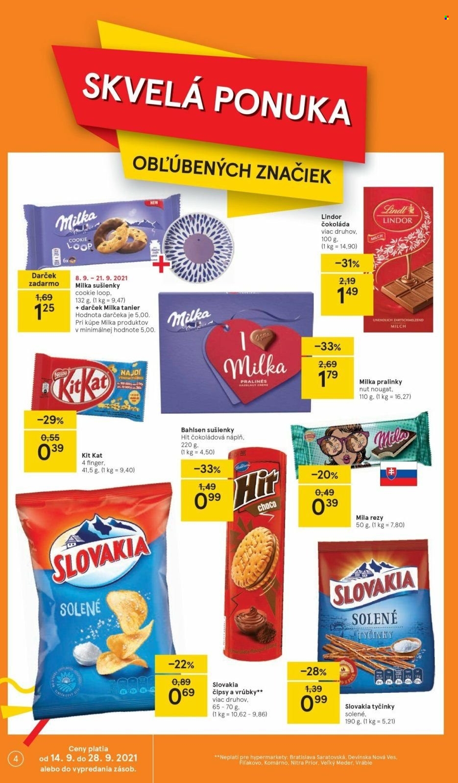 Leták TESCO - 14.9.2021 - 21.9.2021. Strana 4