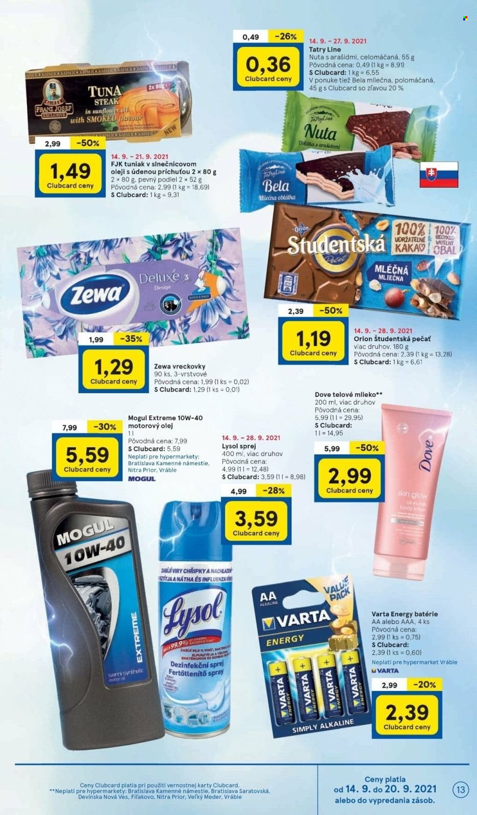 Leták TESCO - 14.9.2021 - 21.9.2021. Strana 13
