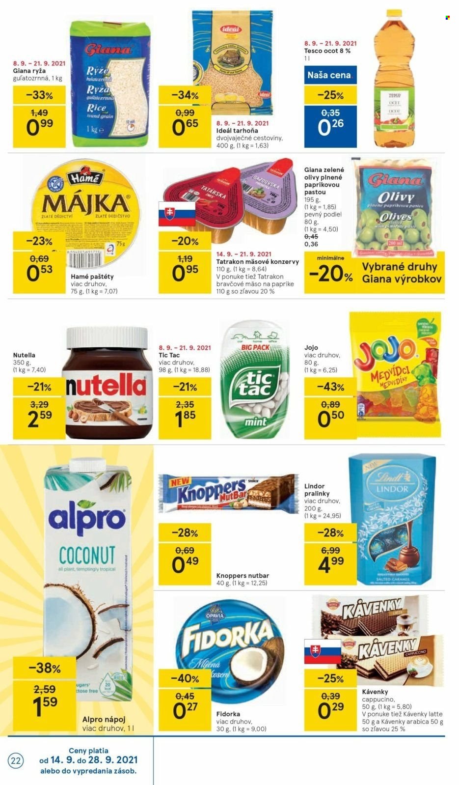 Leták TESCO - 14.9.2021 - 21.9.2021. Strana 22