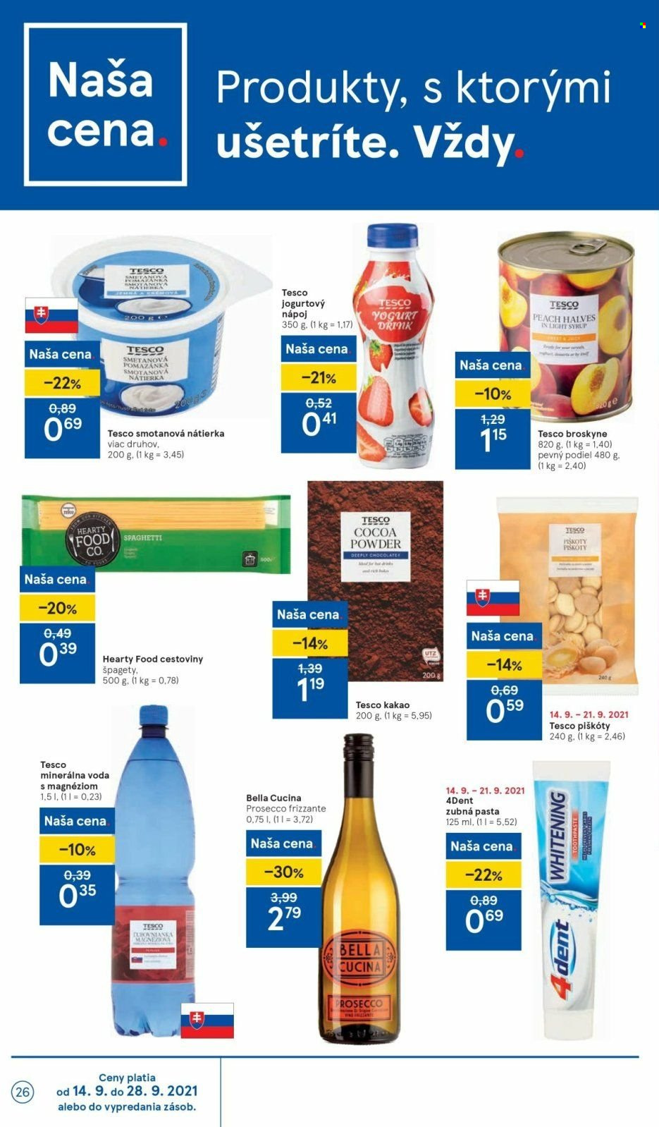 Leták TESCO - 14.9.2021 - 21.9.2021. Strana 26