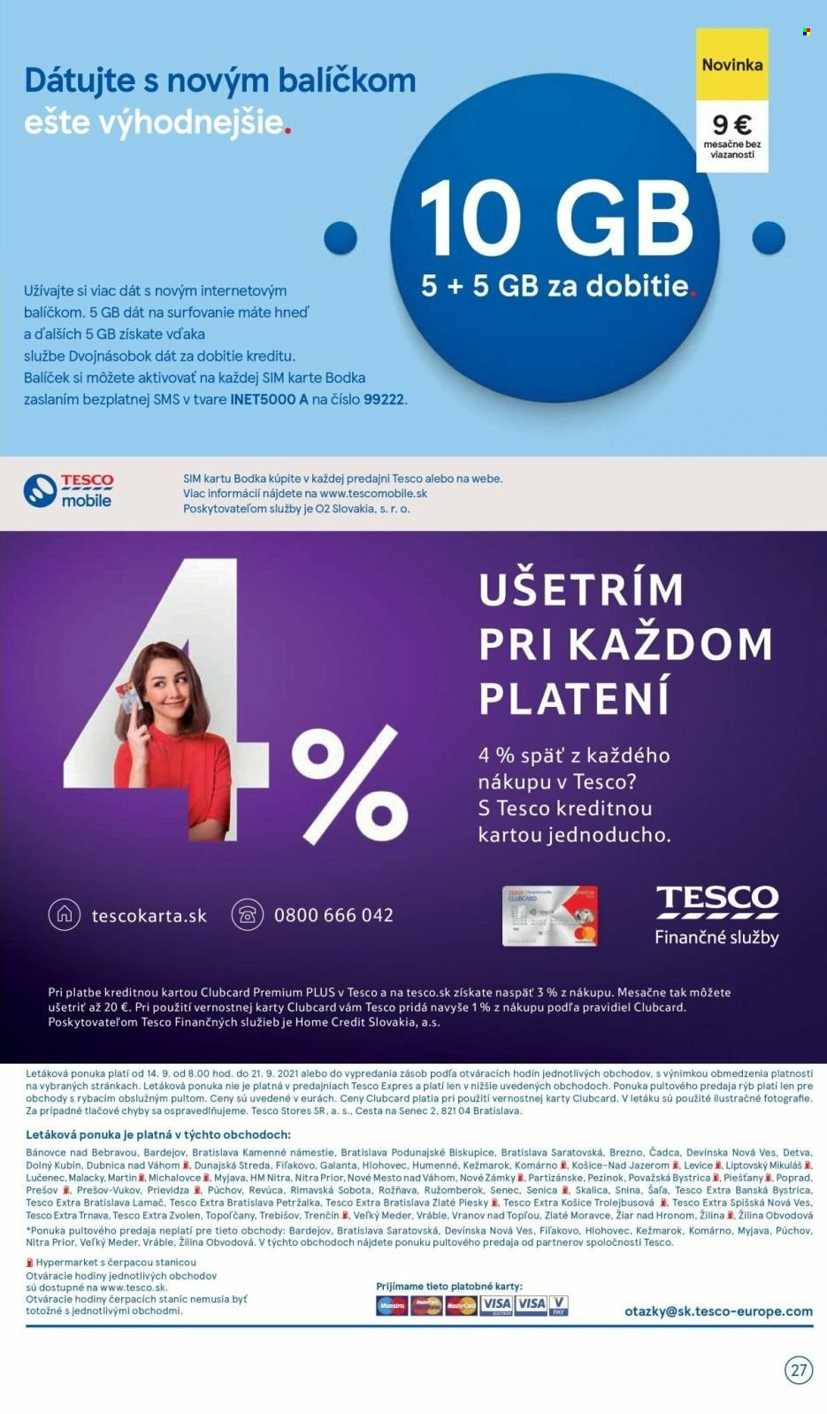 Leták TESCO - 14.9.2021 - 21.9.2021. Strana 27
