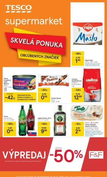 Leták TESCO supermarket - 14.9.2021 - 21.9.2021.