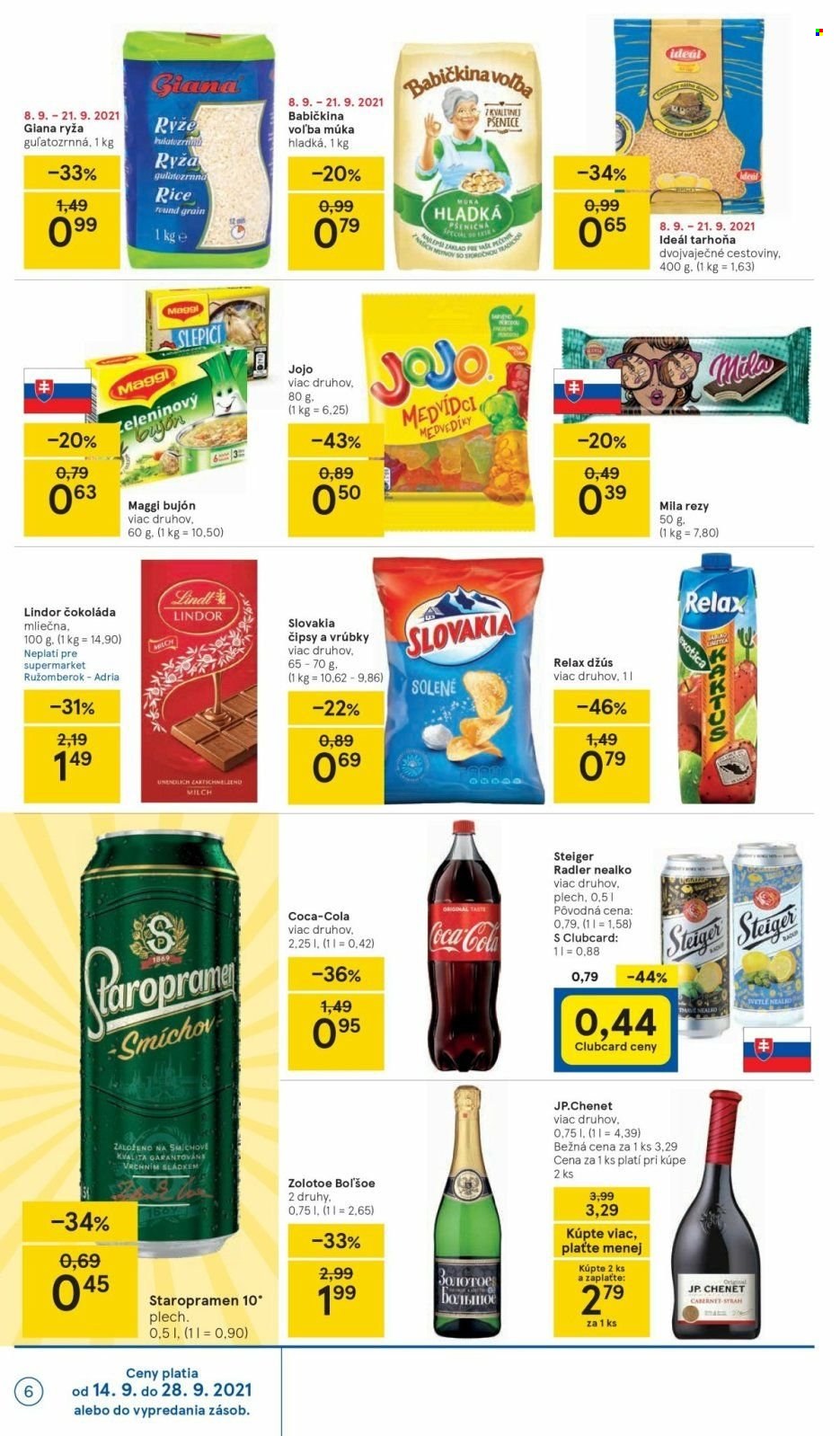 Leták TESCO supermarket - 14.9.2021 - 21.9.2021. Strana 6