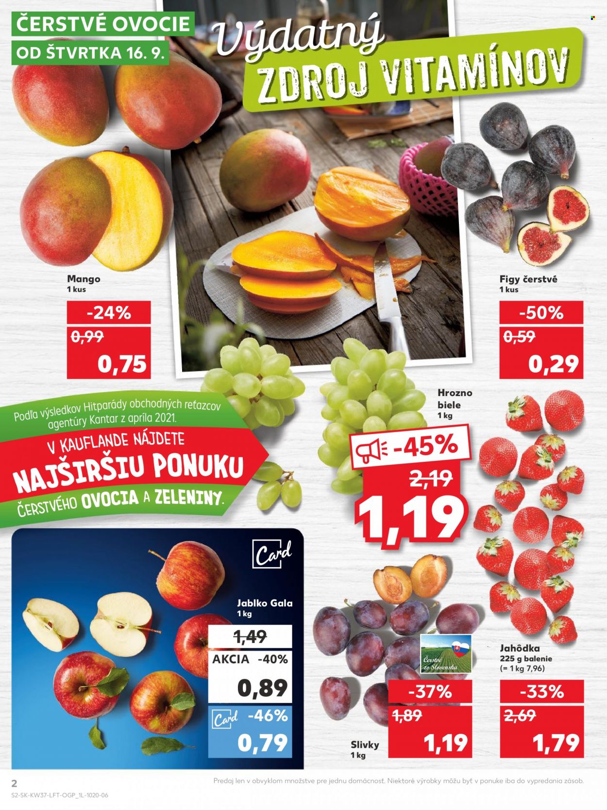 Leták Kaufland - 16.9.2021 - 22.9.2021. Strana 2
