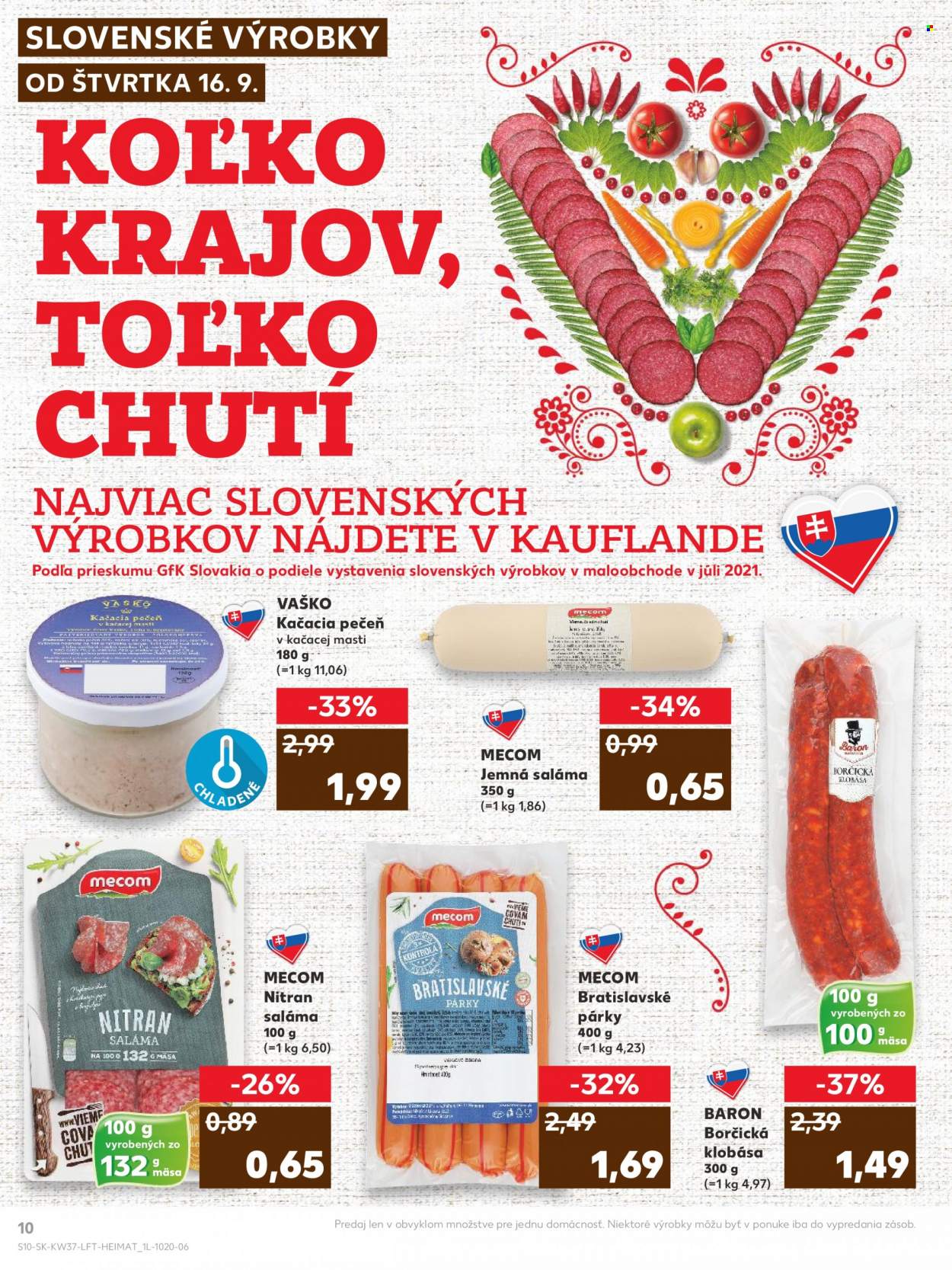Leták Kaufland - 16.9.2021 - 22.9.2021. Strana 10