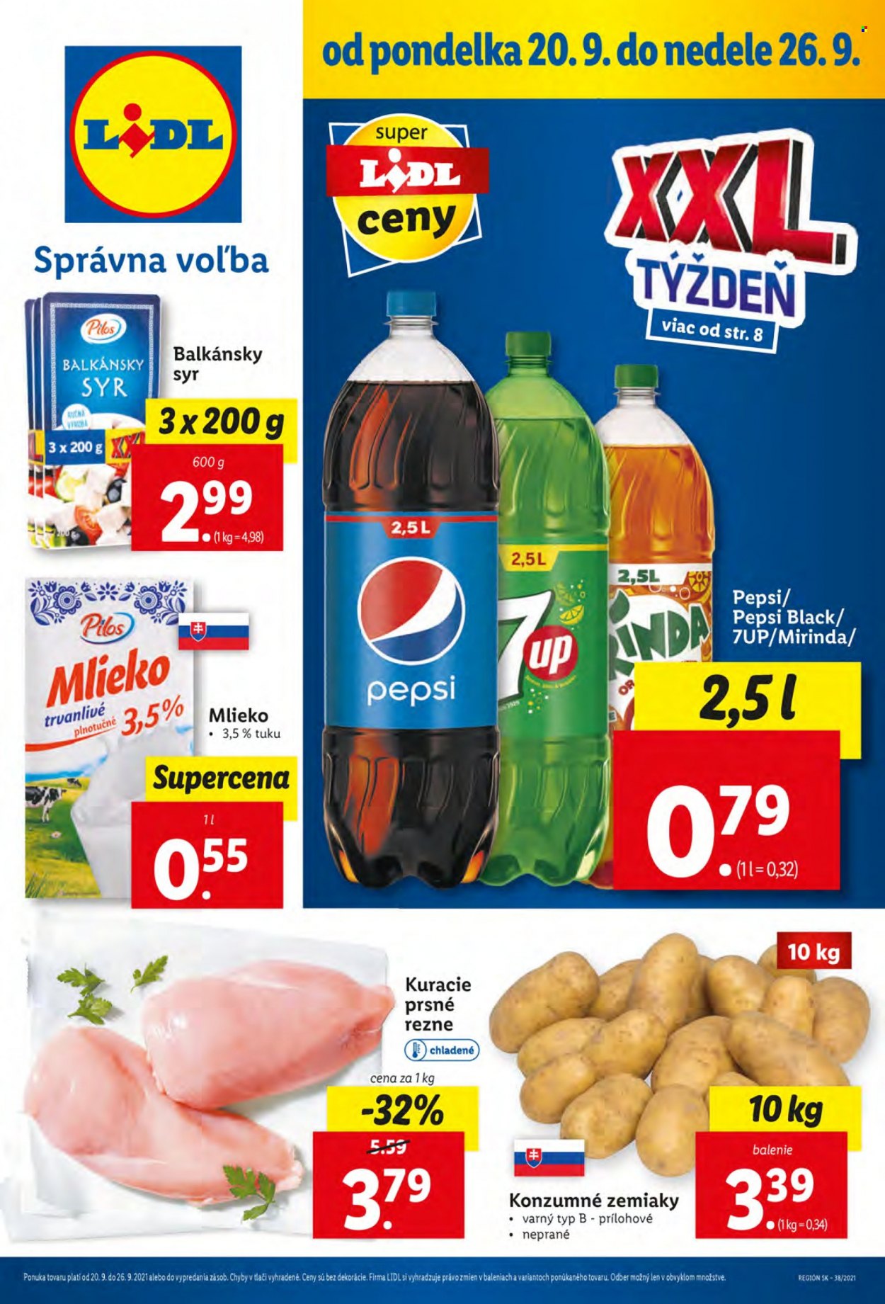 Leták Lidl - 20.9.2021 - 26.9.2021. Strana 1