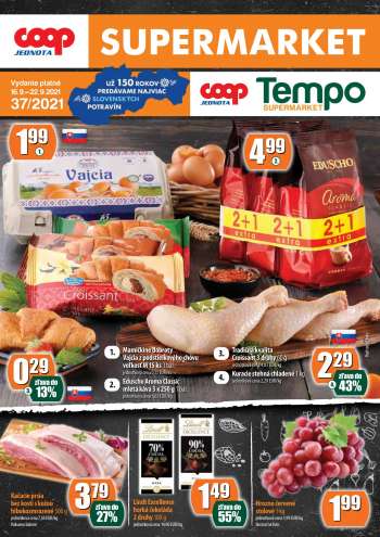 Leták COOP Jednota - 16.9.2021 - 22.9.2021.