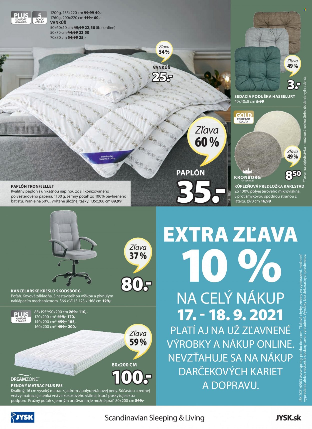 Leták JYSK - 16.9.2021 - 29.9.2021. Strana 16
