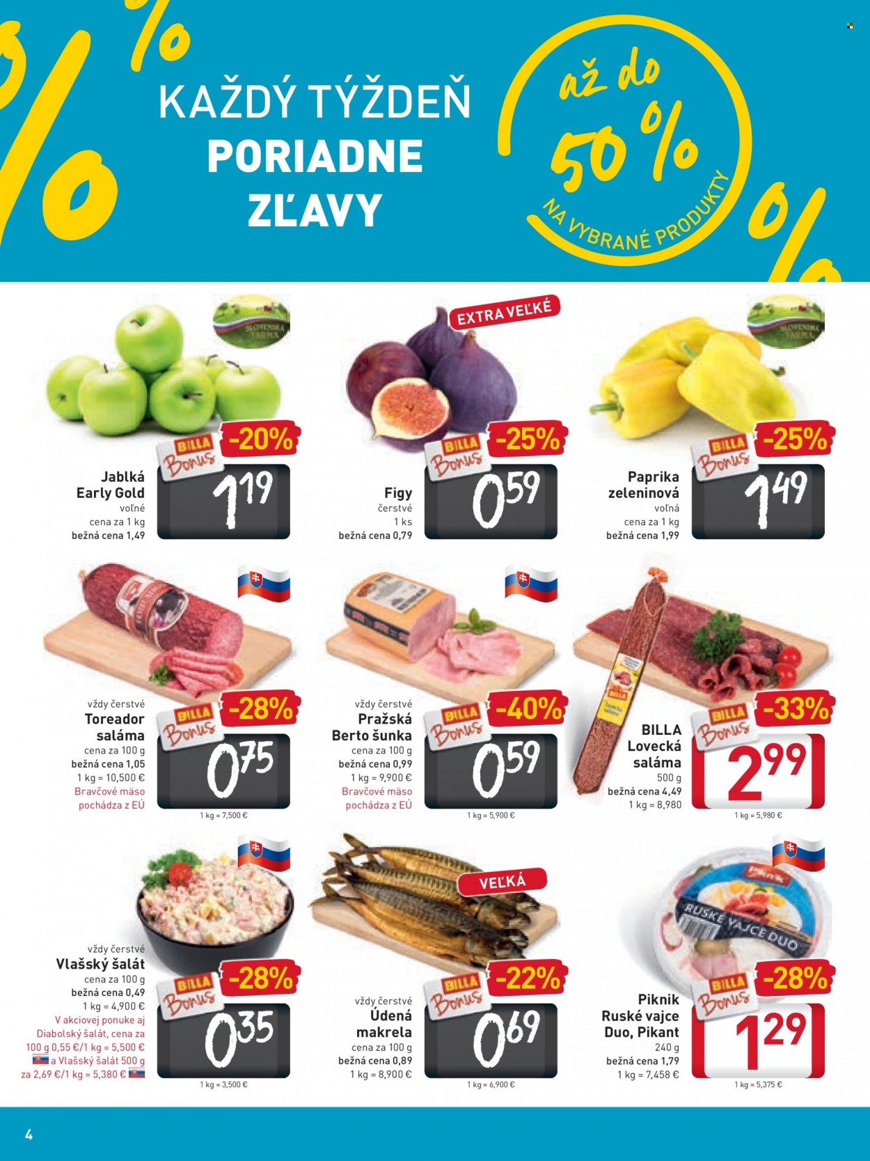 Leták Billa - 22.9.2021 - 28.9.2021. Strana 4